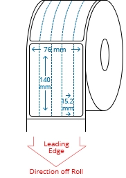 76 mm x 140 mm Roll Labels