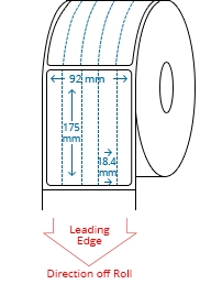 92 mm x 175 mm Roll Labels