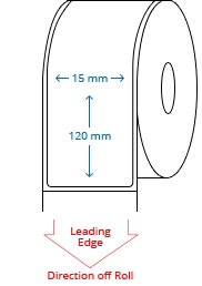 15 mm x 120 mm Roll Labels