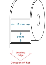 16 mm x 9 mm Roll Labels