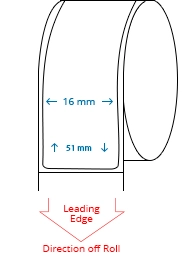 16 mm x 51 mm Roll Labels