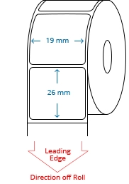 19 mm x 26 mm Roll Labels