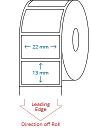 22 mm x 13 mm Roll Labels