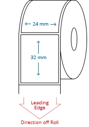 24 mm x 32 mm Roll Labels