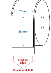 25 mm X 38 mm Roll Labels