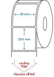 30 mm x 29.5 mm Roll Labels