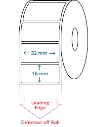 32 mm x 16 mm Roll Labels