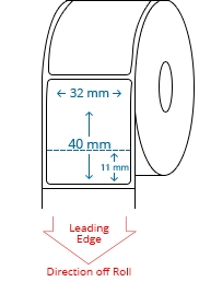32 mm x 40 mm Roll Labels