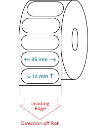 35 mm x 14 mm Roll Labels