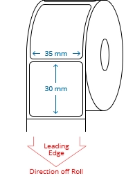 35 mm x 30 mm Roll Labels