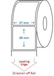 37 mm x 38 mm Roll Labels