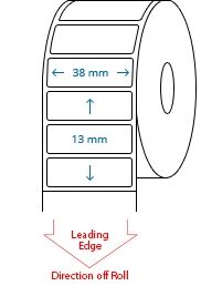 38 mm x 13 mm Roll Labels