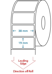 38 mm x 19 mm Roll Labels
