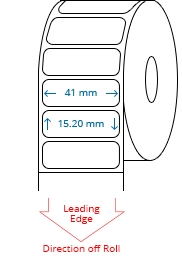 41 mm x 15.2 mm Roll Labels