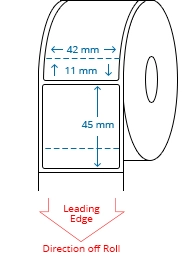 42 mm x 45 mm Roll Labels