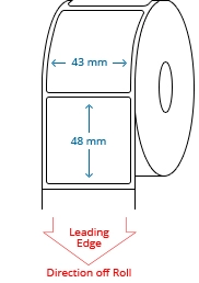 43 mm x 48 mm Roll Labels