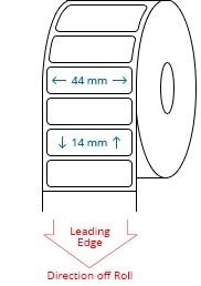 44 mm x 14 mm Roll Labels