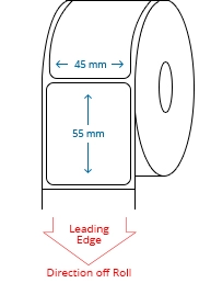 45 mm x 55 mm Roll Labels