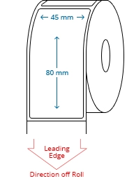 45 mm x 80 mm Roll Labels