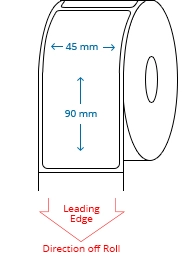 45 mm x 90 mm Roll Labels