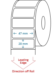 47 mm x 20 mm Roll Labels