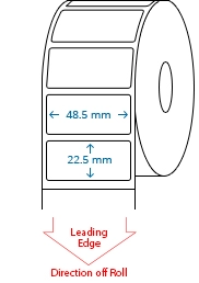 48.5 mm x 22.5 mm Roll Labels