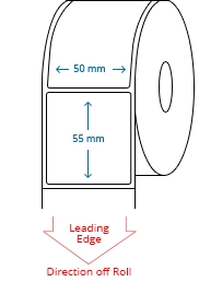 50 mm x 55 mm Roll Labels