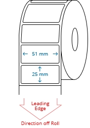 51 mm x 25 mm Roll Labels
