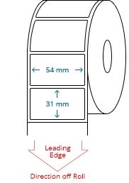 54 mm x 31 mm Roll Labels