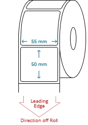 55 mm x 50 mm Roll Labels