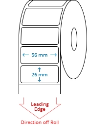 56 mm x 26 mm Roll Labels