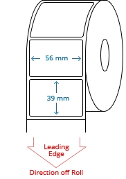 56 mm X 39 mm Roll Labels