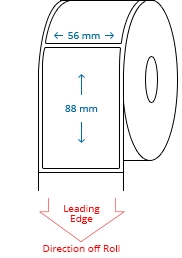 56 mm x 88 mm Roll Labels