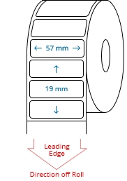 57 mm x 19 mm Roll Labels