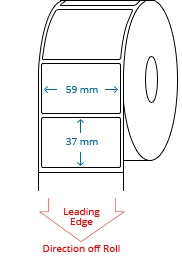 59 mm x 37 mm Roll Labels