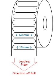 60 mm x 13 mm Roll Labels