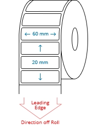 60 mm x 20 mm Roll Labels