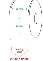 60 mm x 90 mm Roll Labels