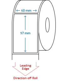 60 mm x 97 mm Roll Labels
