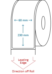 60 mm x 230 mm Roll Labels