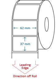62 mm X 37 mm Roll Labels