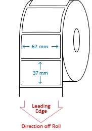 62 mm X 37 mm Roll Labels