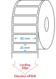 65 mm x 25 mm Roll Labels