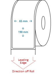 65 mm x 190 mm Roll Labels