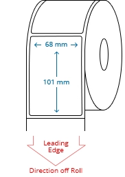 68 mm x 101 mm Roll Labels