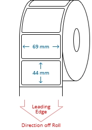 69 mm x 44 mm Roll Labels