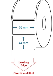 70 mm x 44 mm Roll Labels