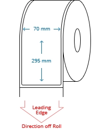 70 mm x 295 mm Roll Labels