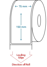 75 mm x 150 mm Roll Labels