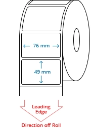 76 mm x 49 mm Roll Labels